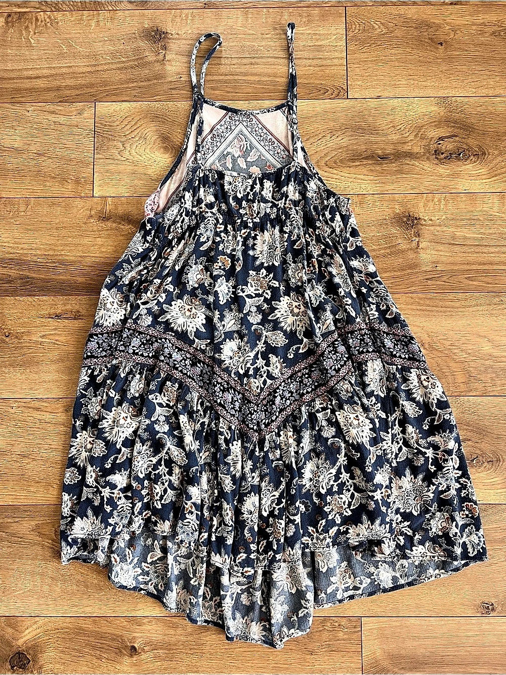 American Eagle Outfitters AE Floral Dress Blue & Pink Small